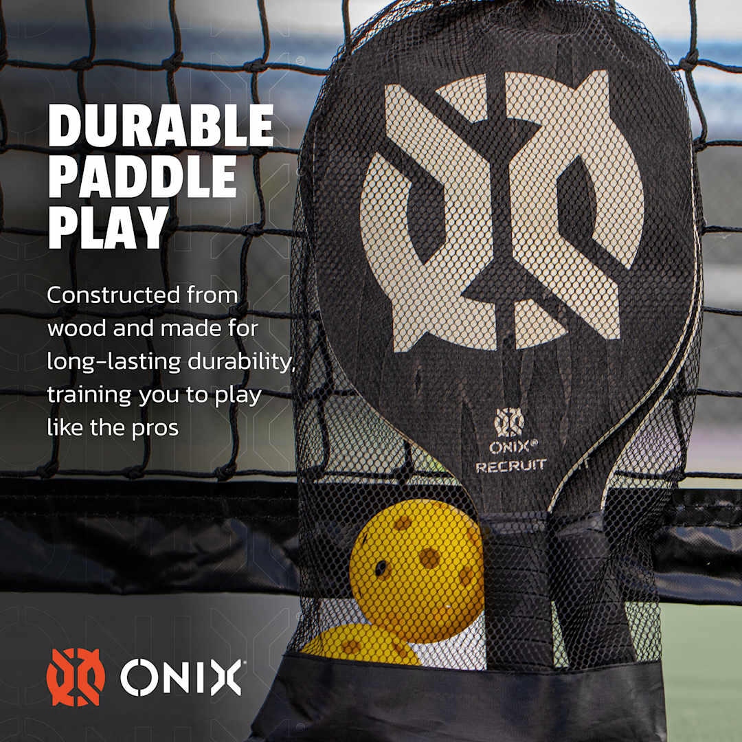 Onix Recruit Beginner Pickleball Set - Etchified - ONIX - 1801-04BK