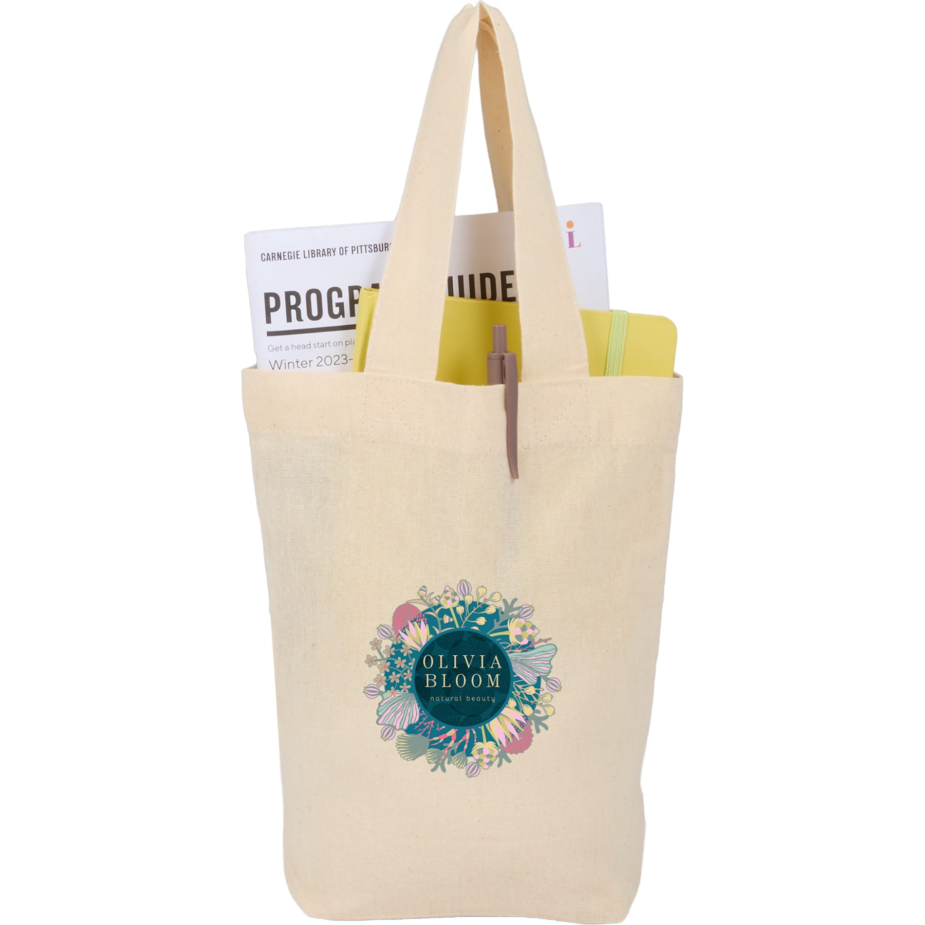 Organic 4oz Cotton Mini Tote - Etchified - GearOne - SM-5229NT