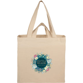 Organic 6oz Cotton Dual Carry Tote - Etchified - GearOne - SM-5228NT