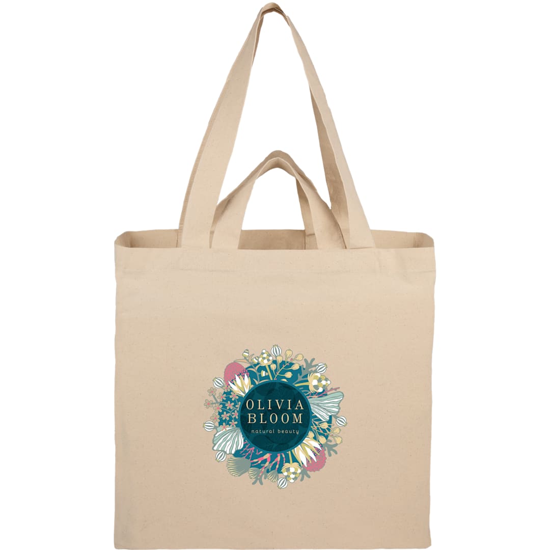 Organic 6oz Cotton Dual Carry Tote - Etchified - GearOne - SM-5228NT