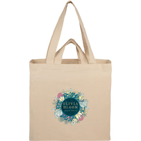 Organic 6oz Cotton Dual Carry Tote - Etchified - GearOne - SM-5228NT