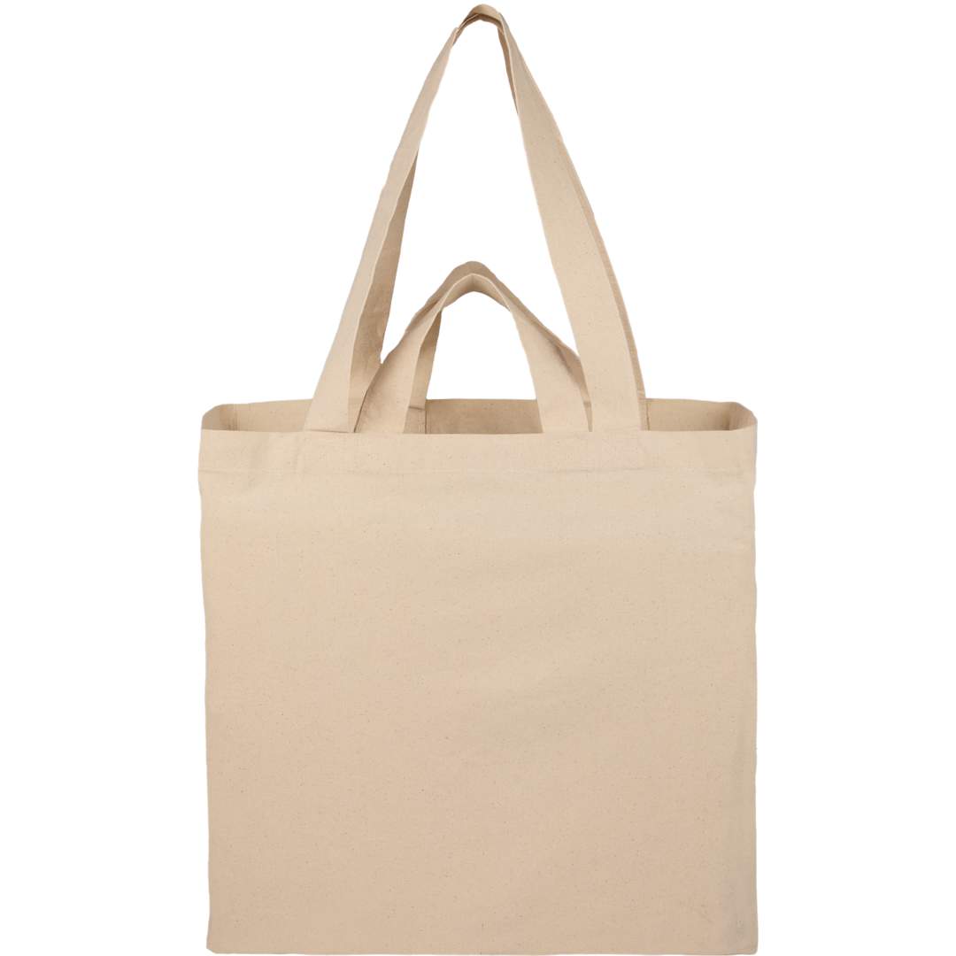 Organic 6oz Cotton Dual Carry Tote - Etchified - GearOne - SM-5228NT
