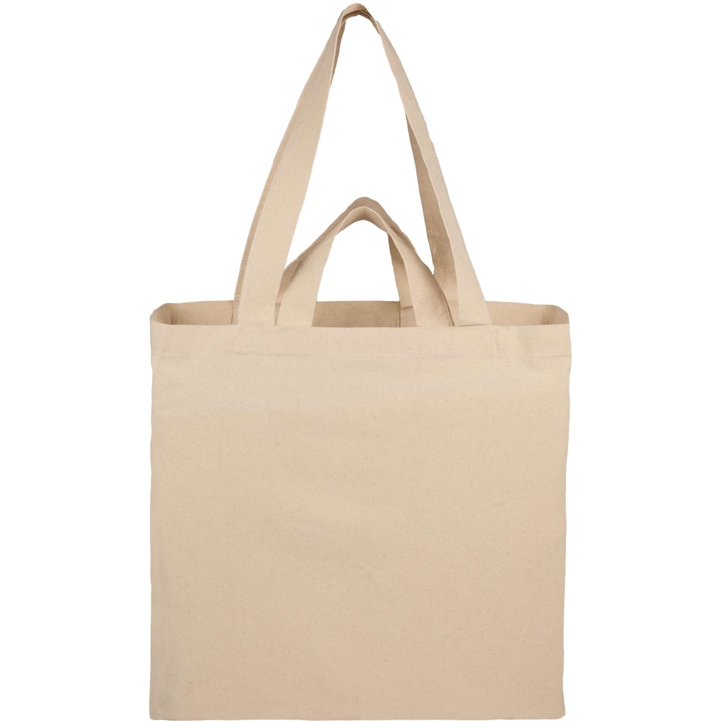 Organic 6oz Cotton Dual Carry Tote - Etchified - GearOne - SM-5228NT