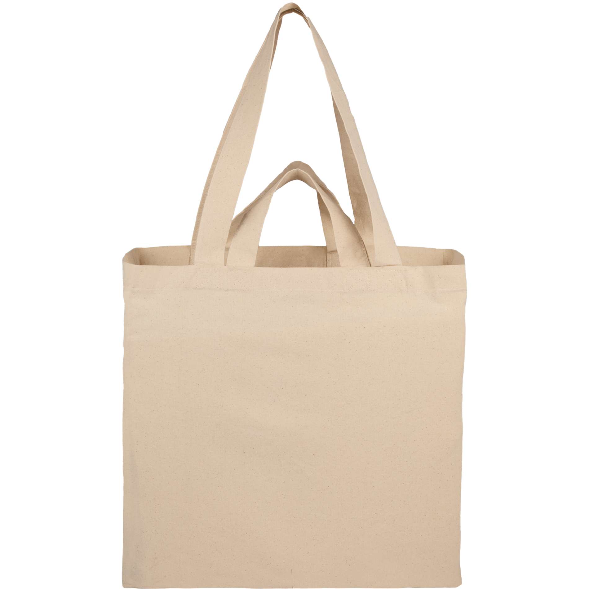 Organic 6oz Cotton Dual Carry Tote - Etchified - GearOne - SM-5228NT