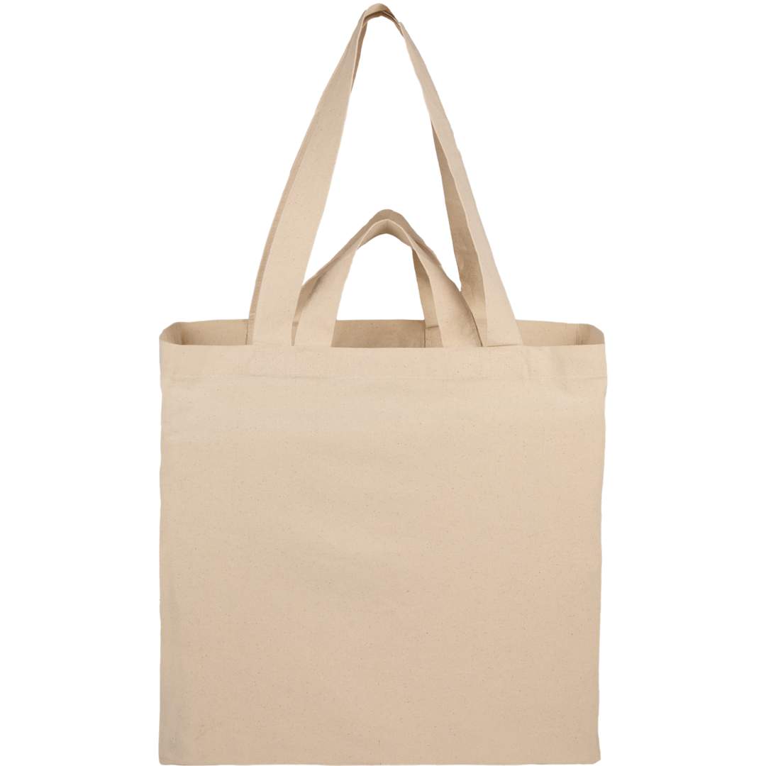 Organic 6oz Cotton Dual Carry Tote - Etchified - GearOne - SM-5228NT