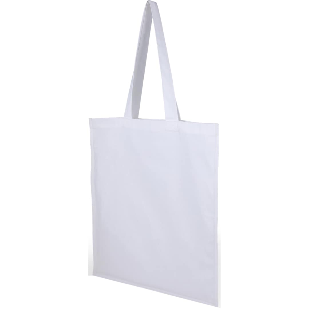 Organic 8oz Cotton Double Stitch Tote - Etchified - GearOne - 7901-40WH