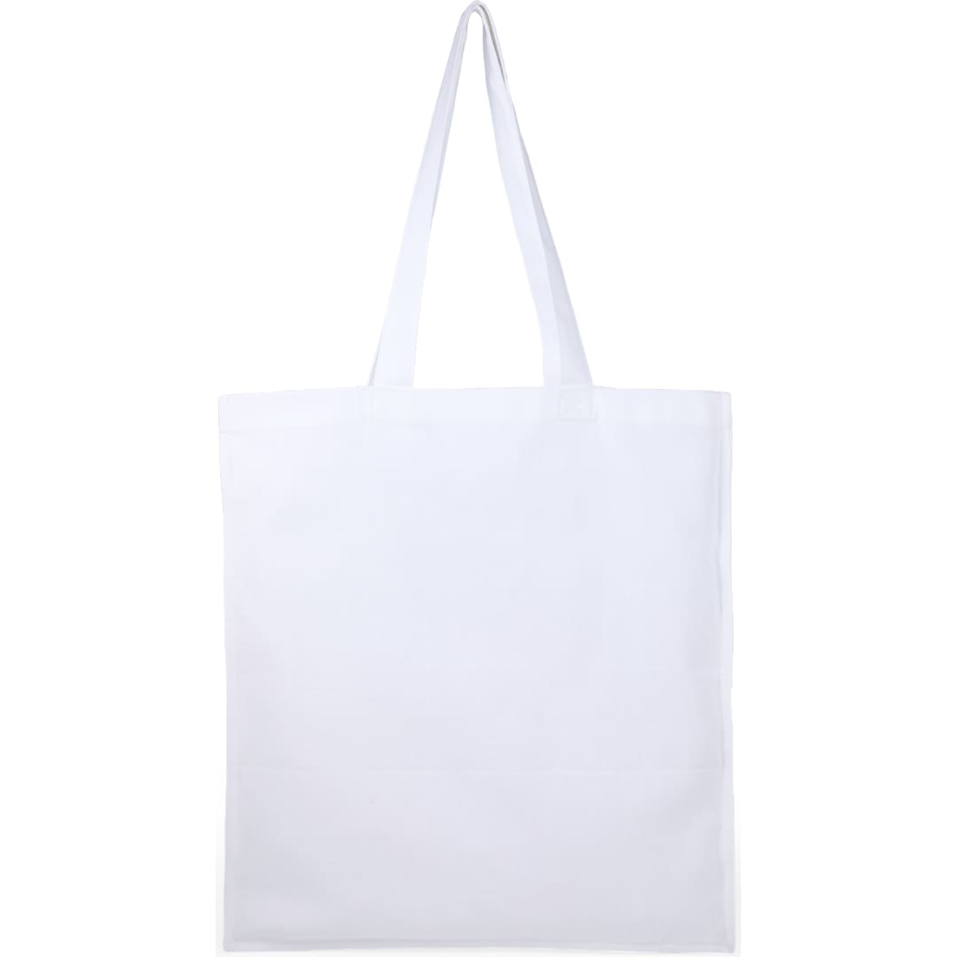 Organic 8oz Cotton Double Stitch Tote - Etchified - GearOne - 7901-40WH