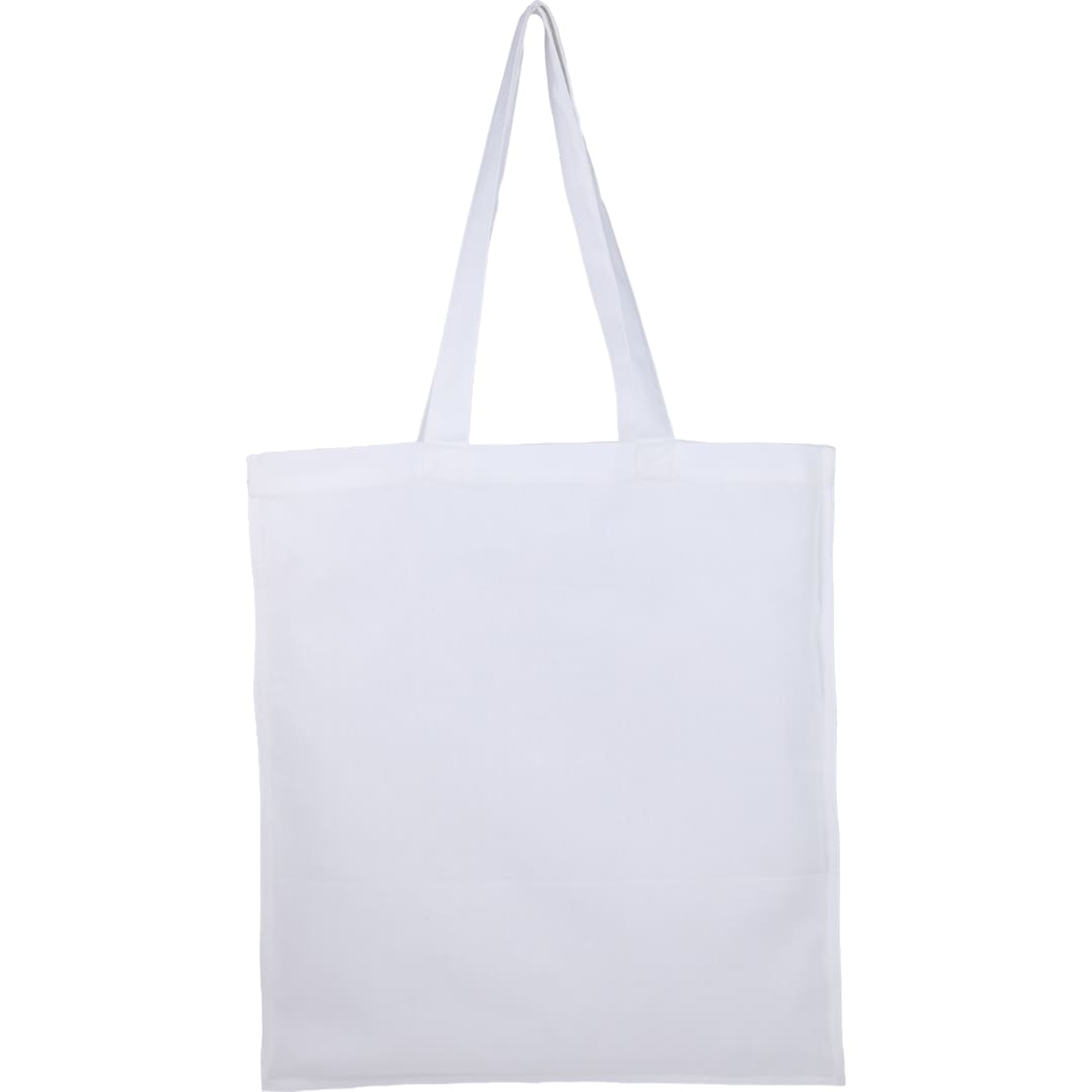 Organic 8oz Cotton Double Stitch Tote - Etchified - GearOne - 7901-40WH