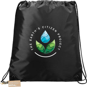 Oriole RPET Drawstring Bag - Etchified - Etchified - SM-5917BK