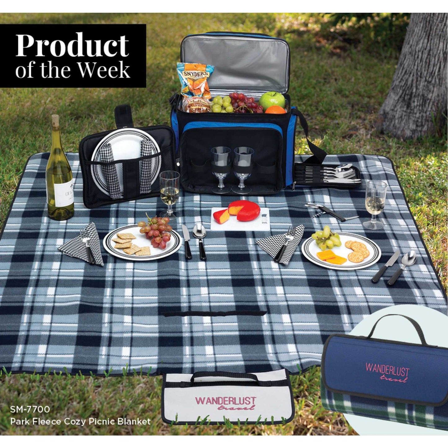 Park Fleece Blanket - Etchified - Etchified - SM-7700BK