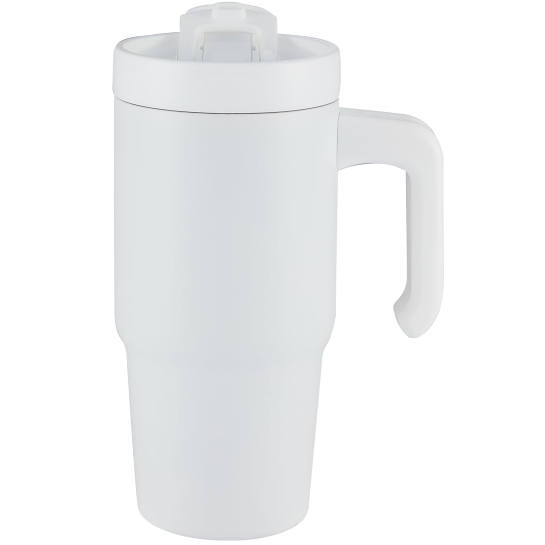 Peak Recycled Insulated Sip or Swig Mug 24oz - Etchified - GearOne - 1602-21WH