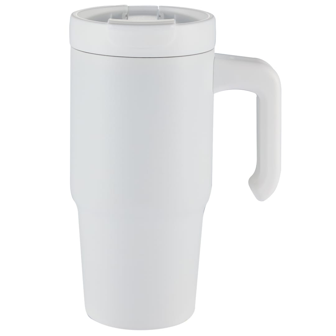 Peak Recycled Insulated Sip or Swig Mug 24oz - Etchified - GearOne - 1602-21WH