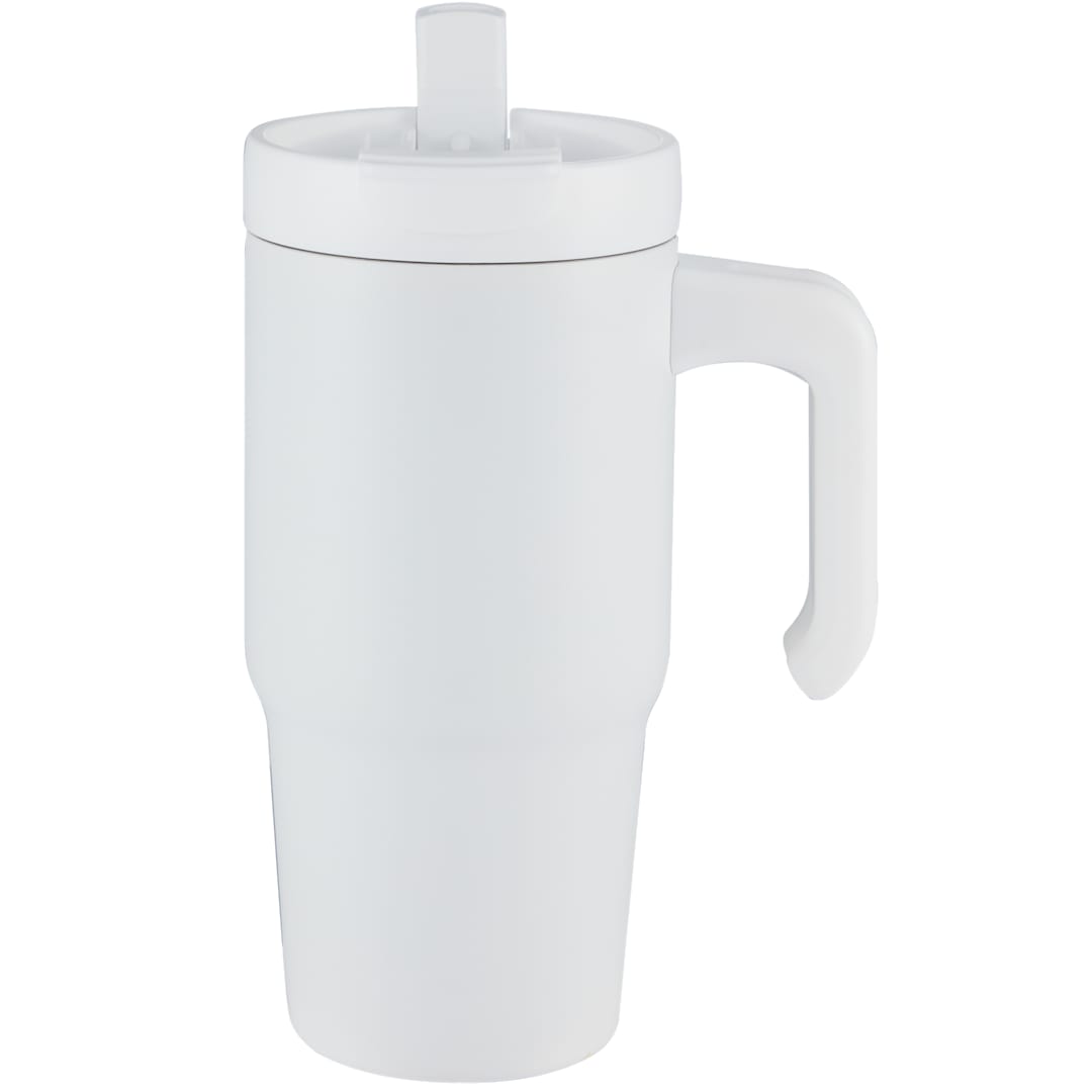 Peak Recycled Insulated Sip or Swig Mug 24oz - Etchified - GearOne - 1602-21WH