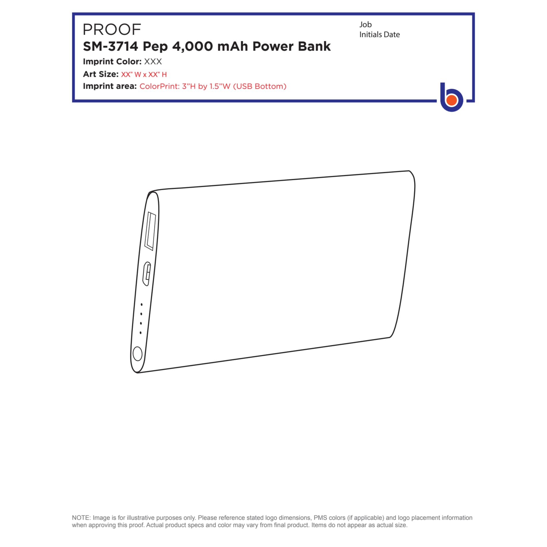 Pep 4000 mAh Power Bank - Etchified - Etchified - SM-3714BK