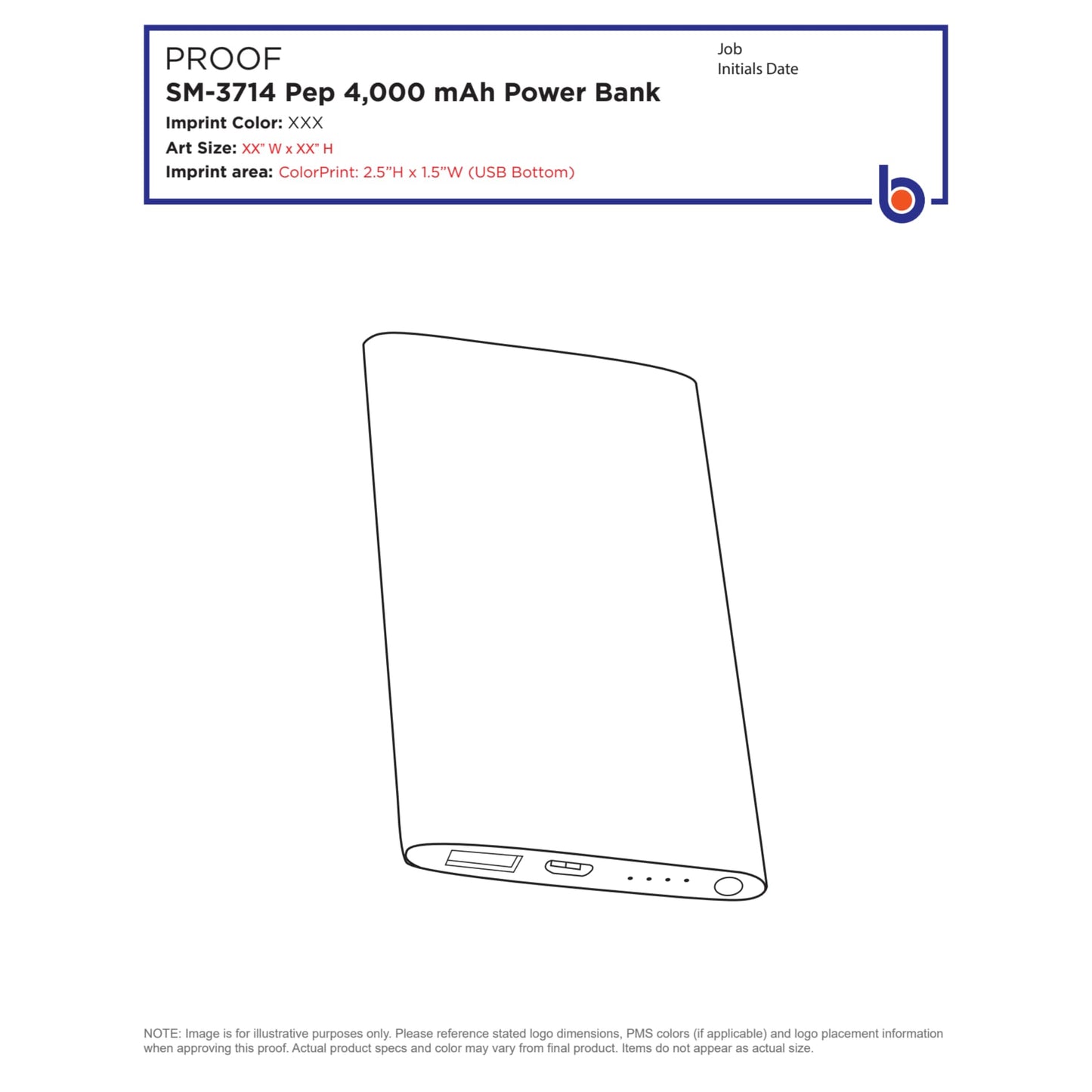 Pep 4000 mAh Power Bank - Etchified - Etchified - SM-3714BK