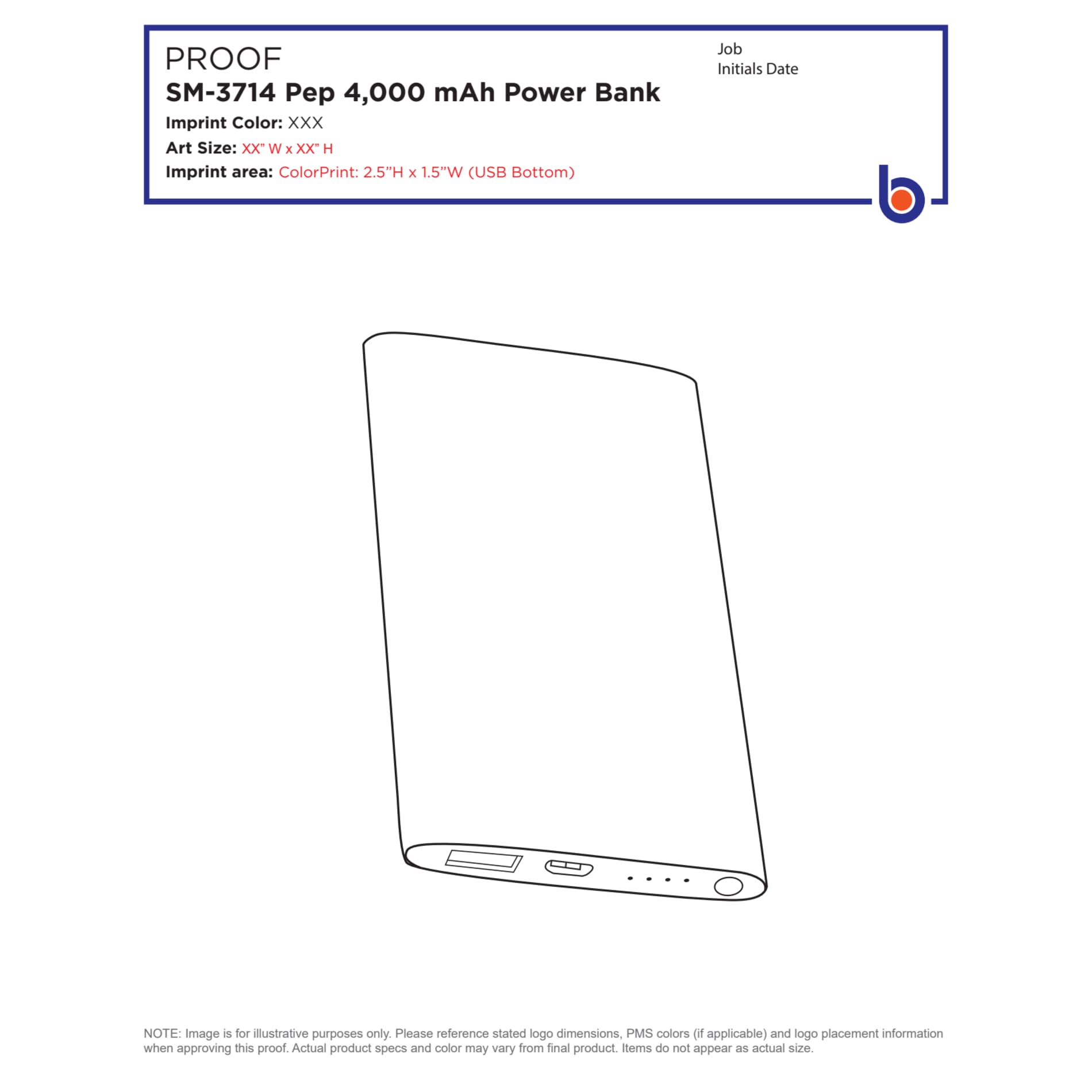 Pep 4000 mAh Power Bank - Etchified - Etchified - SM-3714BK
