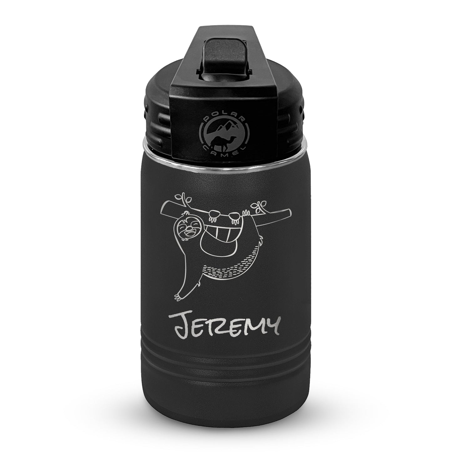 Personalized 12oz Youth Water Bottle with Laser Engraved Logo - Etchified - Polar Camel® - LWB052