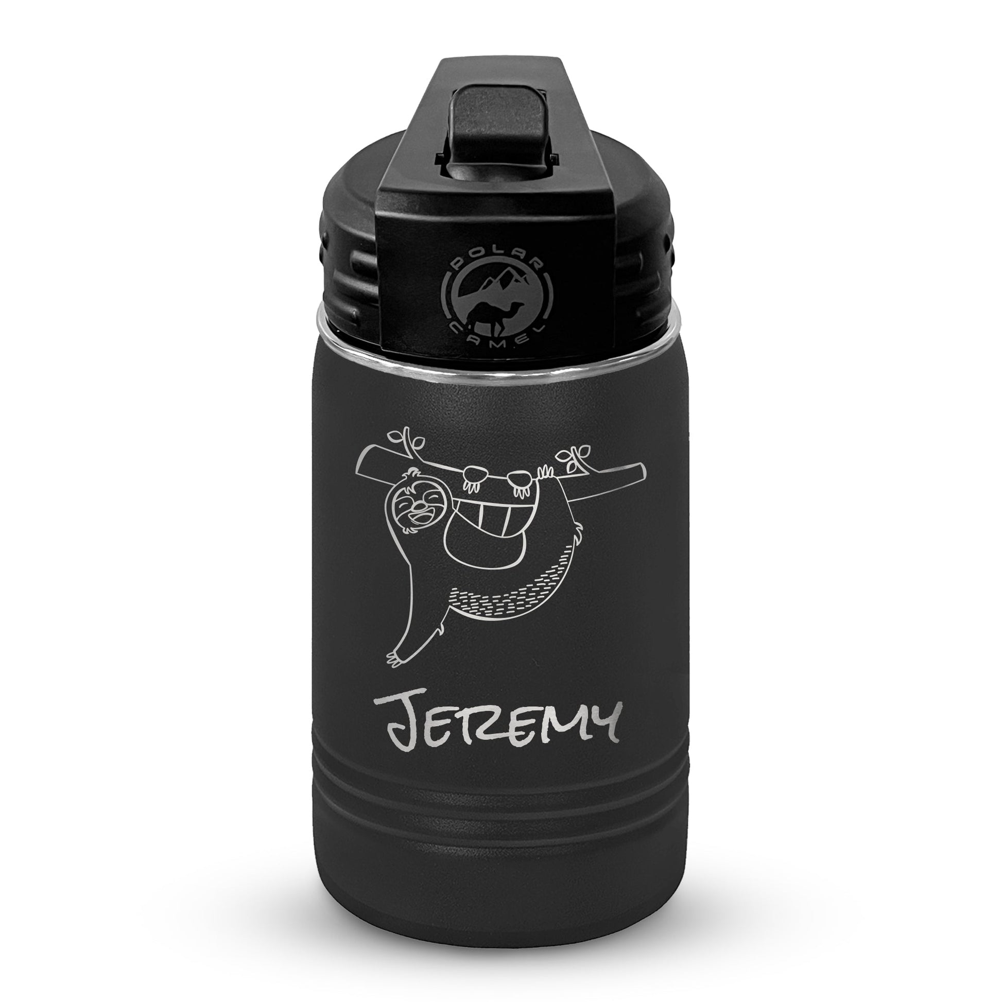 Personalized 12oz Youth Water Bottle with Laser Engraved Logo - Etchified - Polar Camel® - LWB052