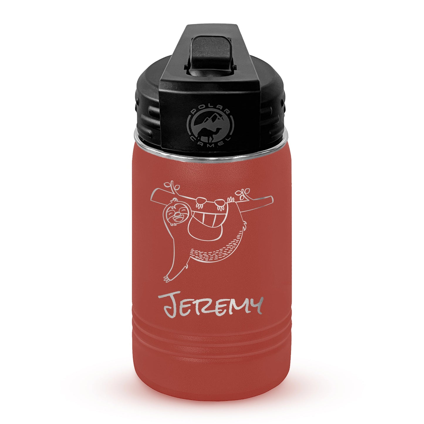 Personalized 12oz Youth Water Bottle with Laser Engraved Logo - Etchified - Polar Camel® - LWB053