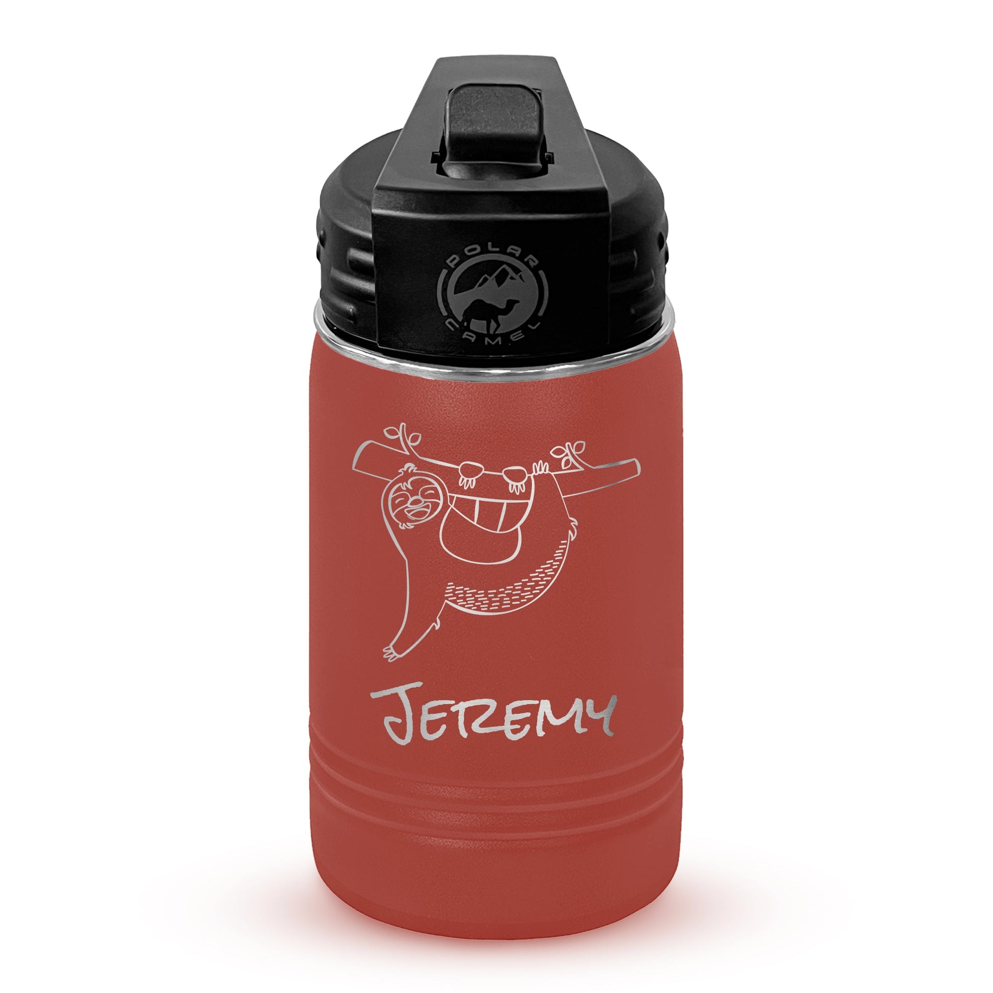 Personalized 12oz Youth Water Bottle with Laser Engraved Logo - Etchified - Polar Camel® - LWB053