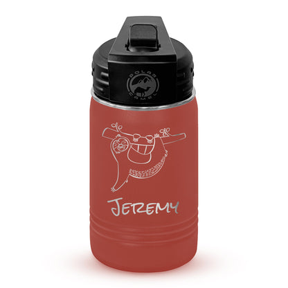 Personalized 12oz Youth Water Bottle with Laser Engraved Logo - Etchified - Polar Camel® - LWB053