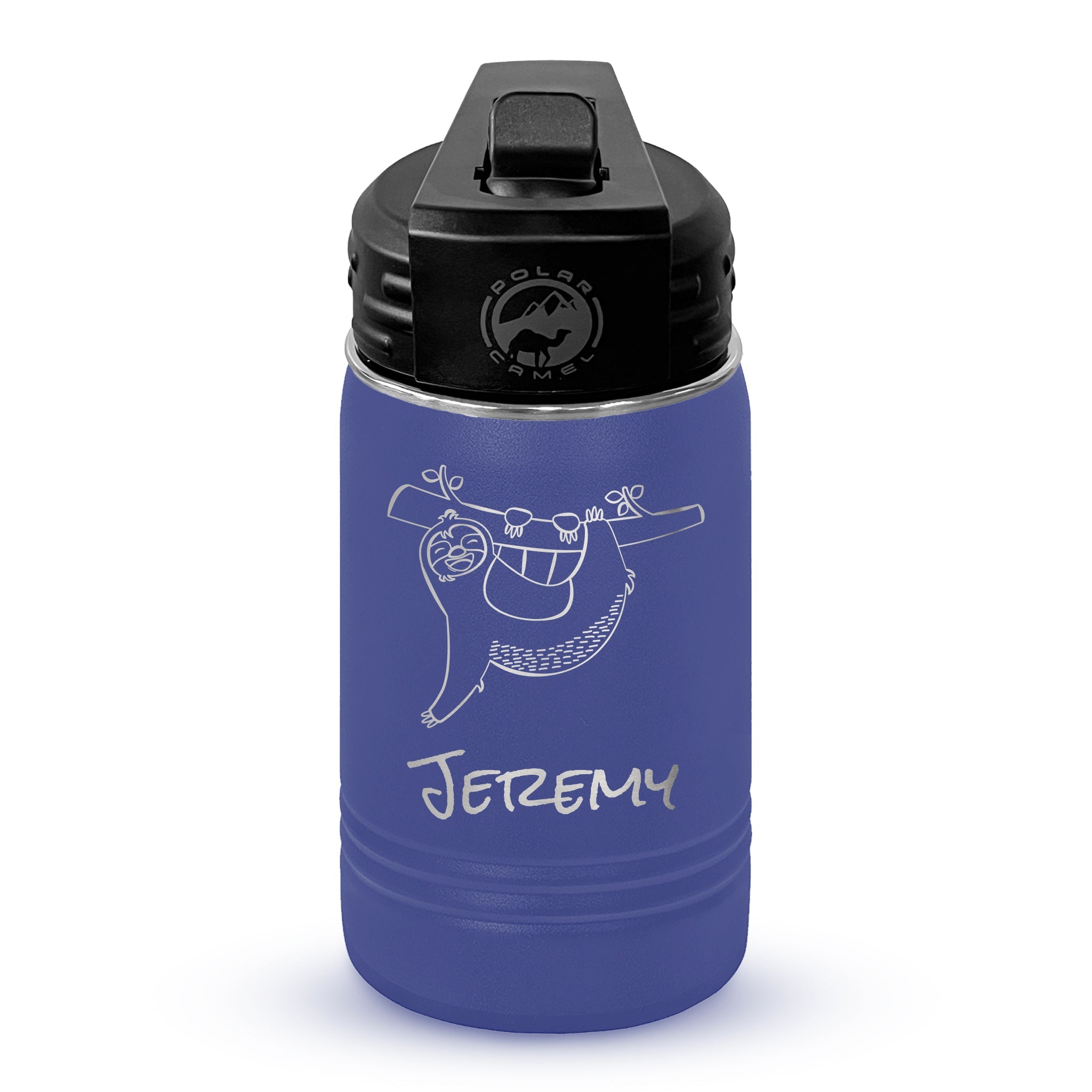 Personalized 12oz Youth Water Bottle with Laser Engraved Logo - Etchified - Polar Camel® - LWB059