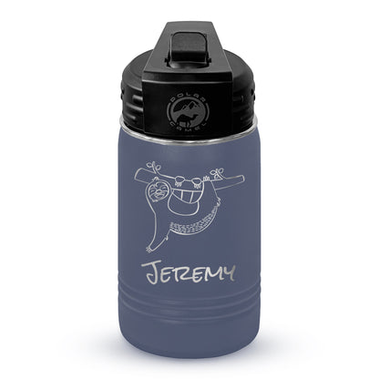 Personalized 12oz Youth Water Bottle with Laser Engraved Logo - Etchified - Polar Camel® - LWB061
