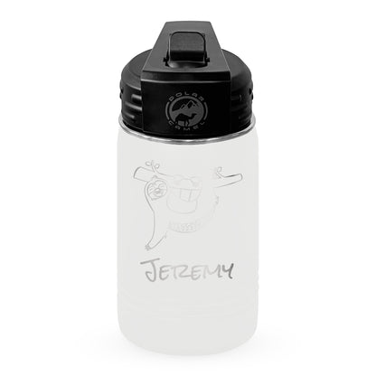 Personalized 12oz Youth Water Bottle with Laser Engraved Logo - Etchified - Polar Camel® - LWB064