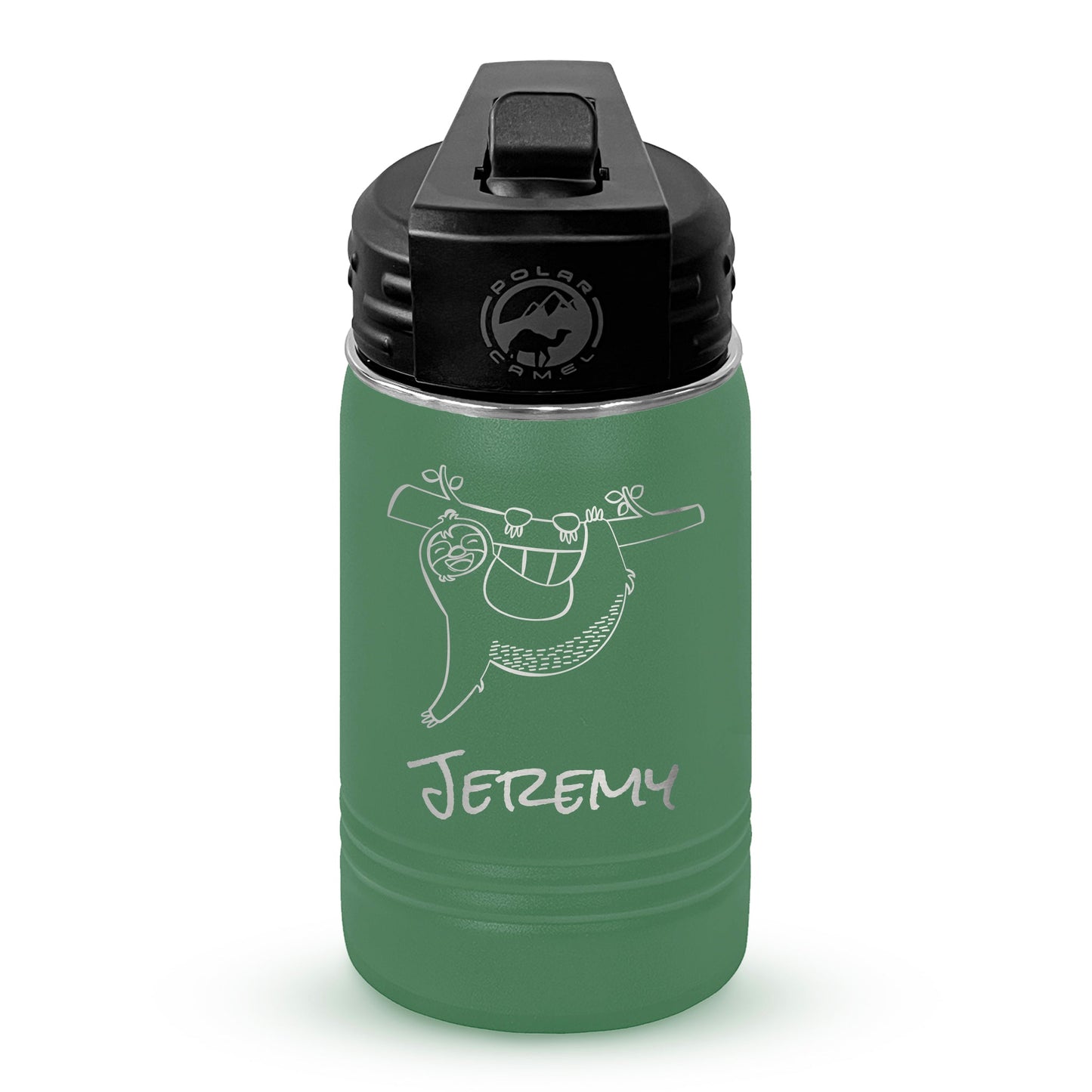 Personalized 12oz Youth Water Bottle with Laser Engraved Logo - Etchified - Polar Camel® - LWB065