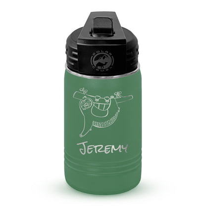 Personalized 12oz Youth Water Bottle with Laser Engraved Logo - Etchified - Polar Camel® - LWB065