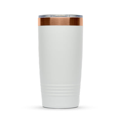 Personalized 20oz Ion Plated Rose - Gold Stainless Steel Tumbler with Slider Lid - Etchified - Polar Camel® - LTM7290
