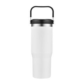 Personalized 30oz Stainless Steel Flip Straw Tumbler - Etchified-Etchified-AC268_BLACK