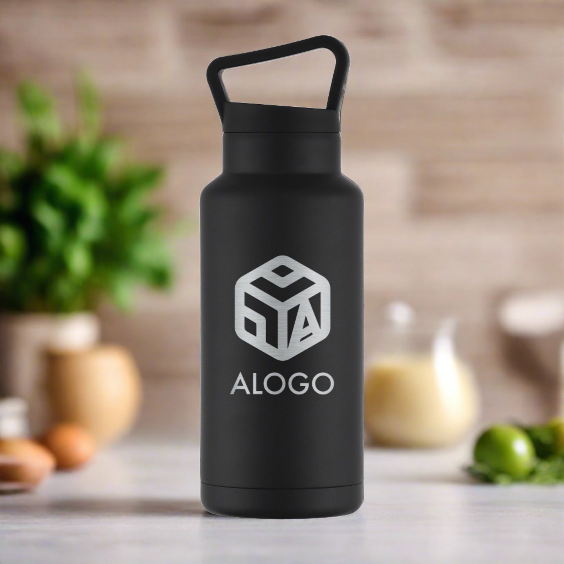 Personalized 36oz Stainless Steel Insulated Water Bottle - Etchified-Etchified-BTL129WHITE