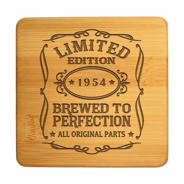 Personalized 6 Piece Bamboo Coaster Set with Holder - Etchified-Etchified-CST11