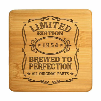Personalized 6 Piece Bamboo Coaster Set with Holder - Etchified-Etchified-CST11