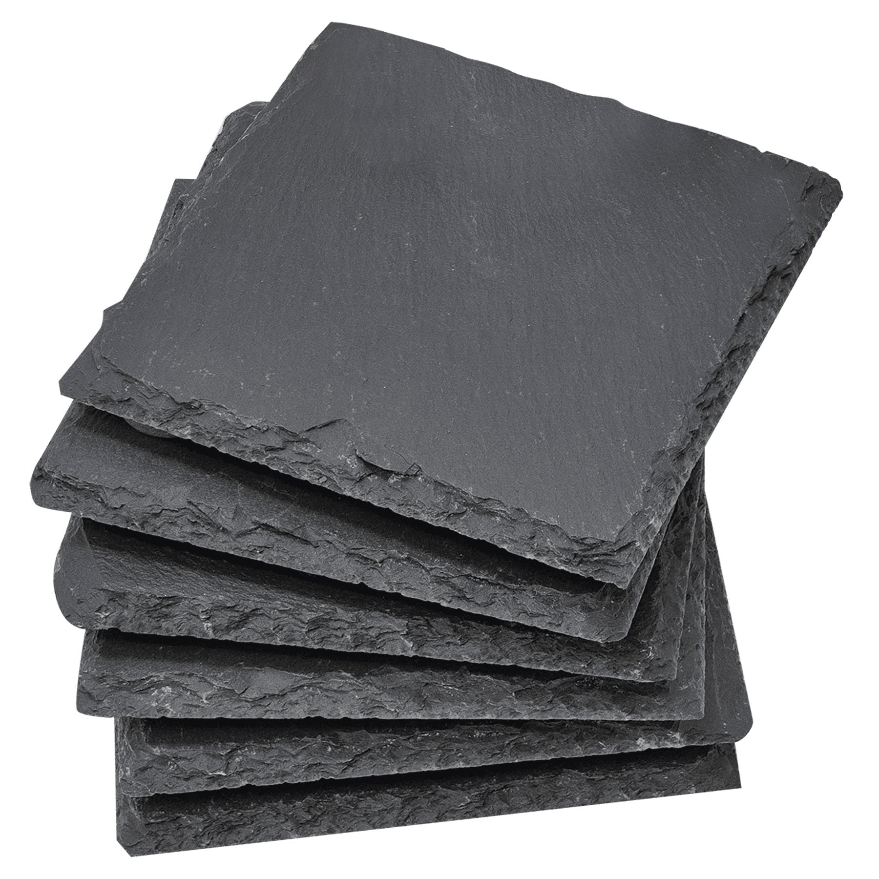 Personalized 6 Piece Slate Coaster Set - Etchified-Etchified-