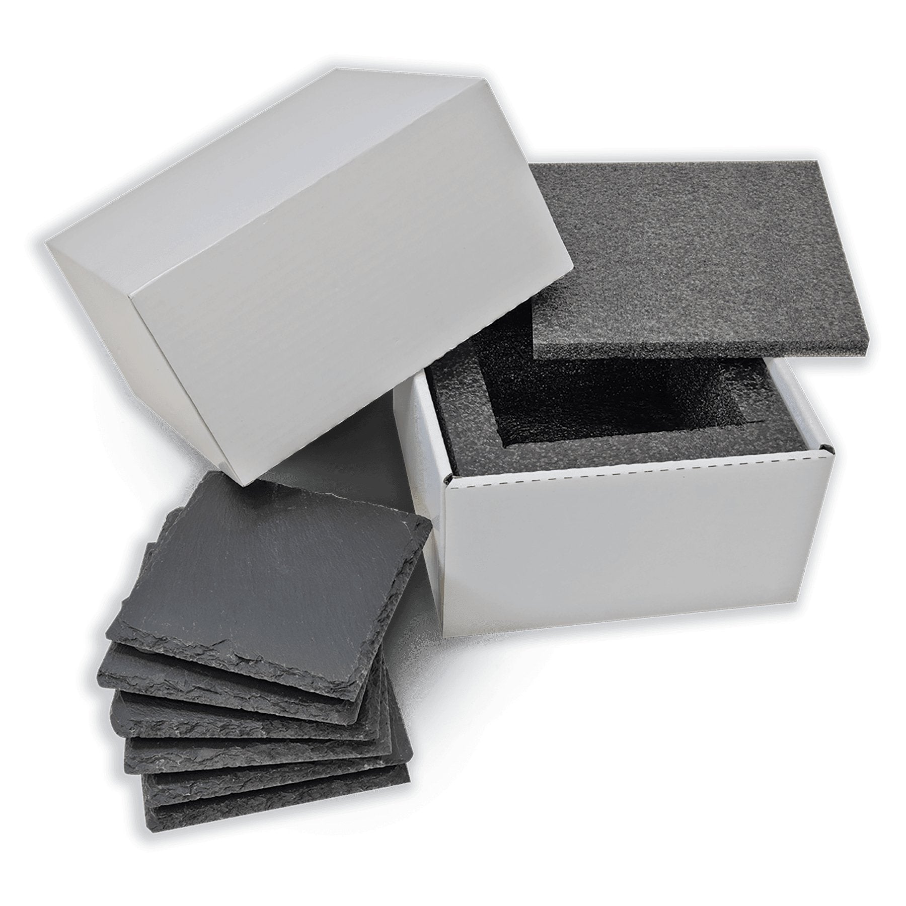 Personalized 6 Piece Slate Coaster Set - Etchified-Etchified-