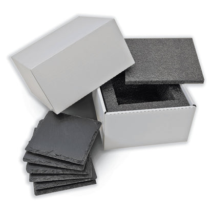 Personalized 6 Piece Slate Coaster Set - Etchified-Etchified-