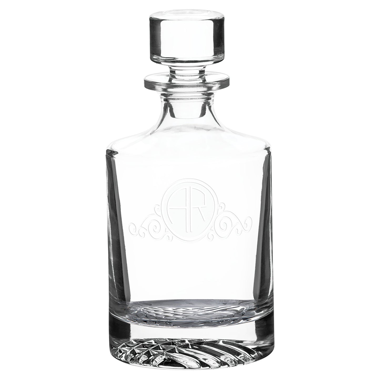 Personalized Criss-Cross Decanter and Glasses Set - Etchified-Polar Camel®-DC401