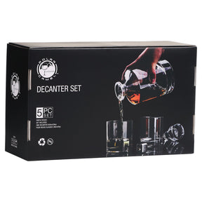 Personalized Criss-Cross Decanter and Glasses Set - Etchified-Polar Camel®-DCS401