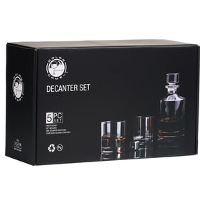 Personalized Criss-Cross Decanter and Glasses Set - Etchified-Polar Camel®-DCS401