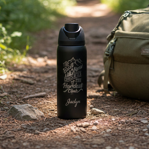 Personalized Owala® 32oz FreeSip Insulated Water Bottle with Straw - Etchified - Owala® - 79444