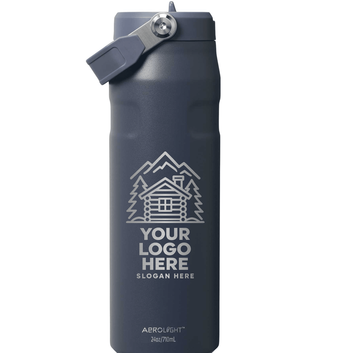 Personalized Stanley® IceFlow Aerolight Flip Straw Water Bottle 24 oz - Etchified-STANLEY®-1603-23TWLT