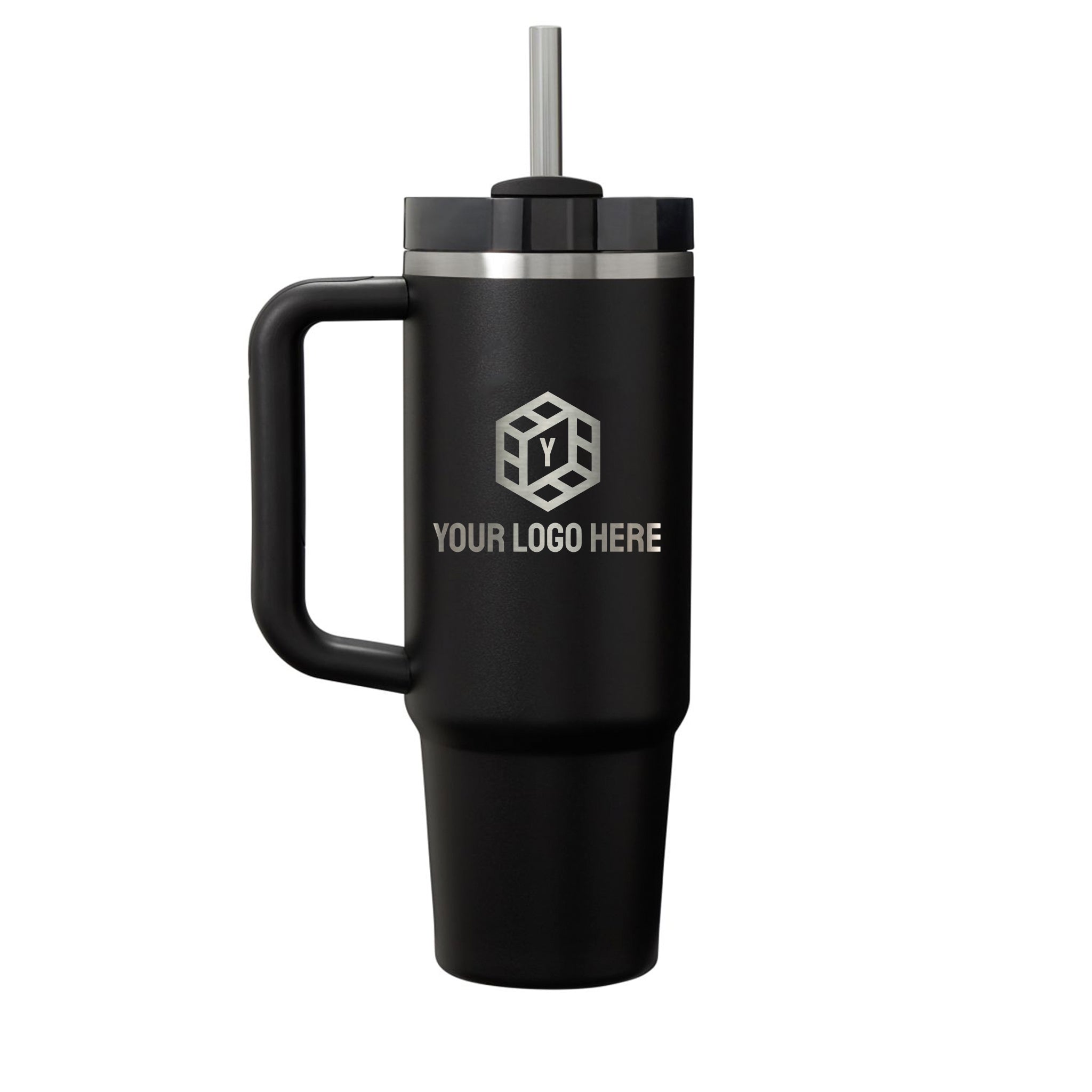 Personalized STANLEY® Quencher H2.0 FlowState™ Tumbler - 30 oz - Etchified-STANLEY®-1603-02BK