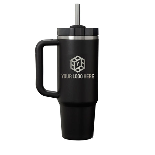 Personalized STANLEY® Quencher H2.0 FlowState™ Tumbler - 30 oz - Etchified-STANLEY®-1603-02BK