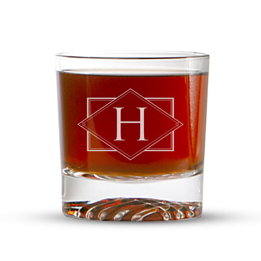 Personalized Waffle Pattern 4 - Piece Glasses Set - Etchified - Polar Camel® - DCS403