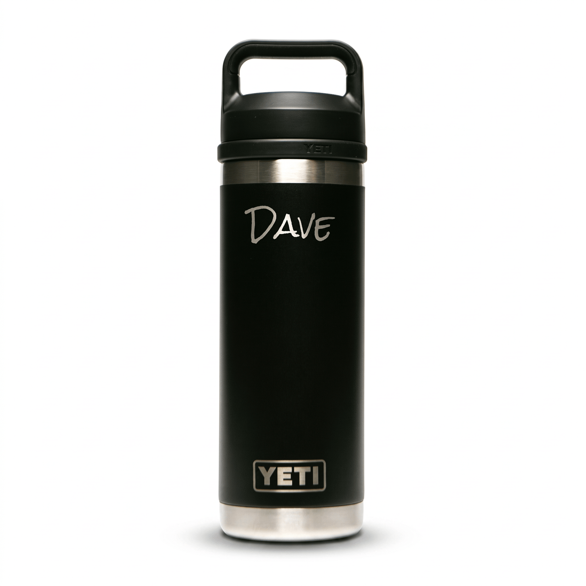 Personalized YETI® 18 oz Bottle with Chug Cap - Etchified-YETI®-YRAM18BLACK
