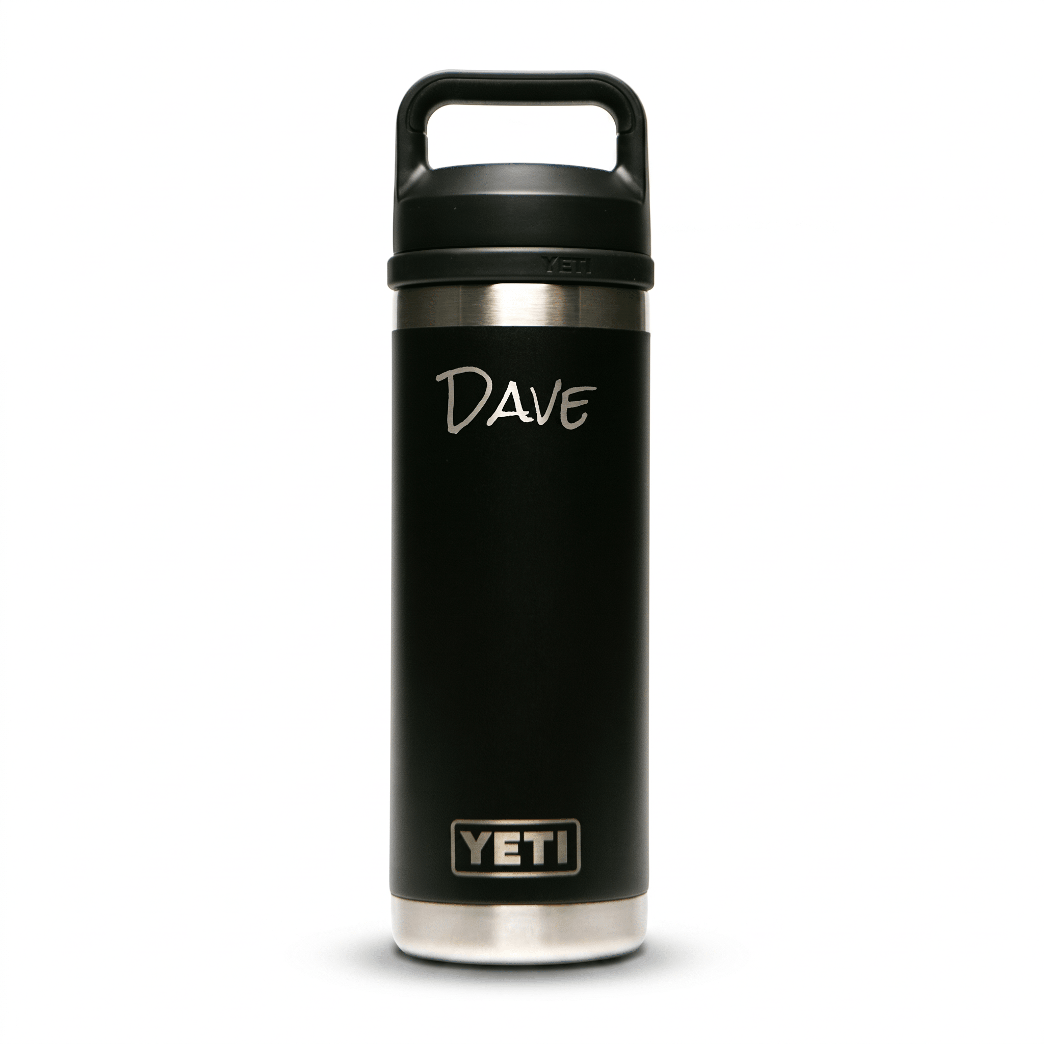Personalized YETI® 18 oz Bottle with Chug Cap - Etchified-YETI®-YRAM18BLACK