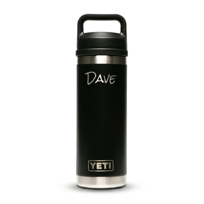 Personalized YETI® 18 oz Bottle with Chug Cap - Etchified-YETI®-YRAM18BLACK