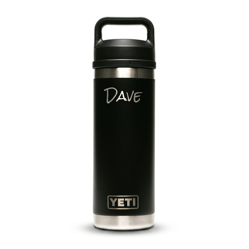 Personalized YETI® 18 oz Bottle with Chug Cap - Etchified-YETI®-YRAM18BLACK